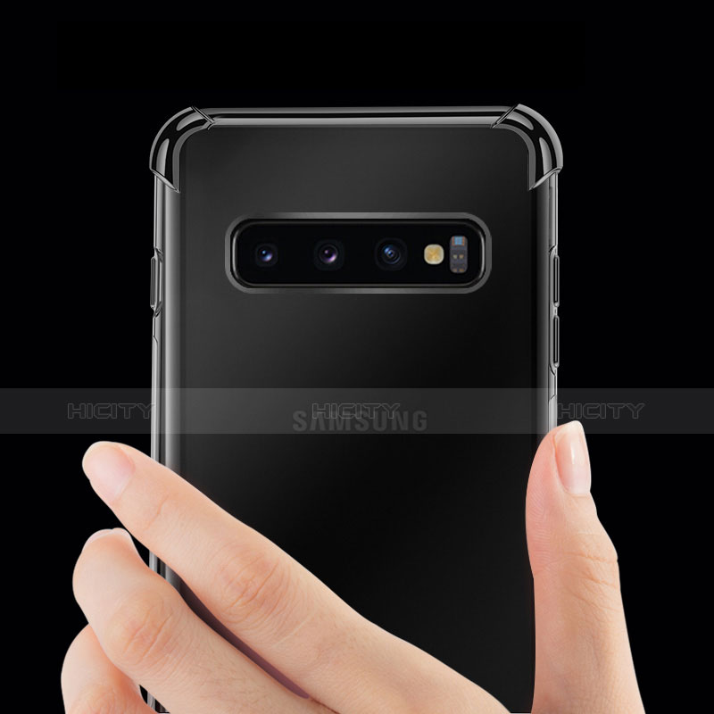 Silikon Schutzhülle Ultra Dünn Tasche Durchsichtig Transparent H04 für Samsung Galaxy S10 groß