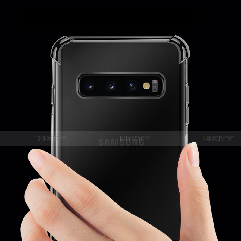 Silikon Schutzhülle Ultra Dünn Tasche Durchsichtig Transparent H04 für Samsung Galaxy S10 5G