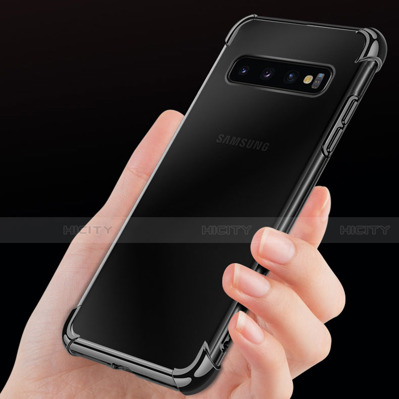 Silikon Schutzhülle Ultra Dünn Tasche Durchsichtig Transparent H04 für Samsung Galaxy S10 5G