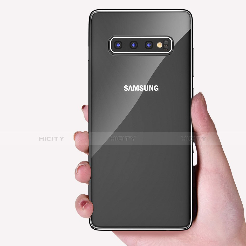 Silikon Schutzhülle Ultra Dünn Tasche Durchsichtig Transparent H05 für Samsung Galaxy S10