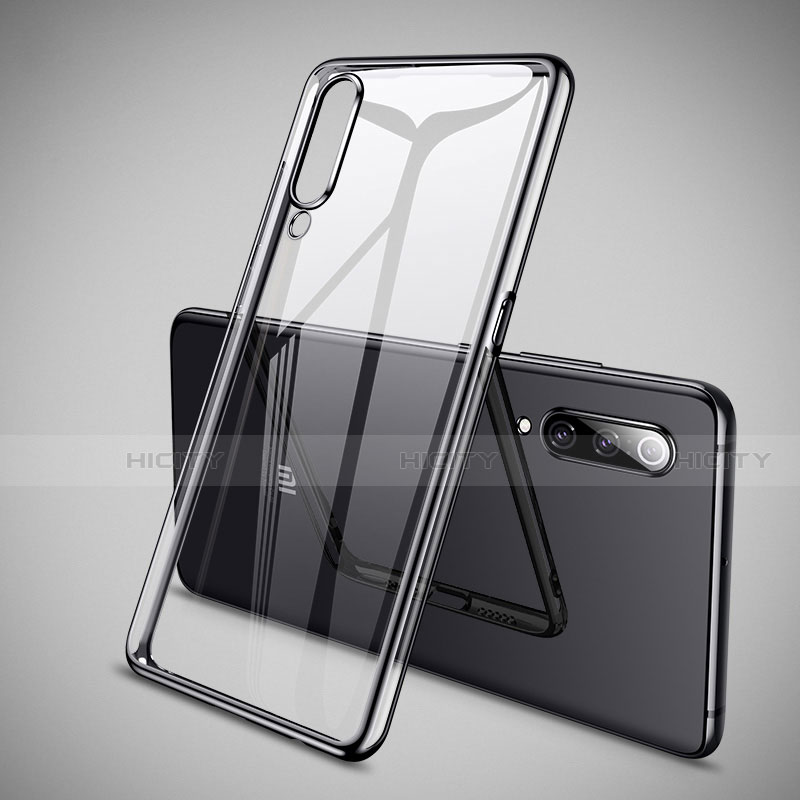 Silikon Schutzhülle Ultra Dünn Tasche Durchsichtig Transparent H05 für Xiaomi Mi 9 Lite Schwarz