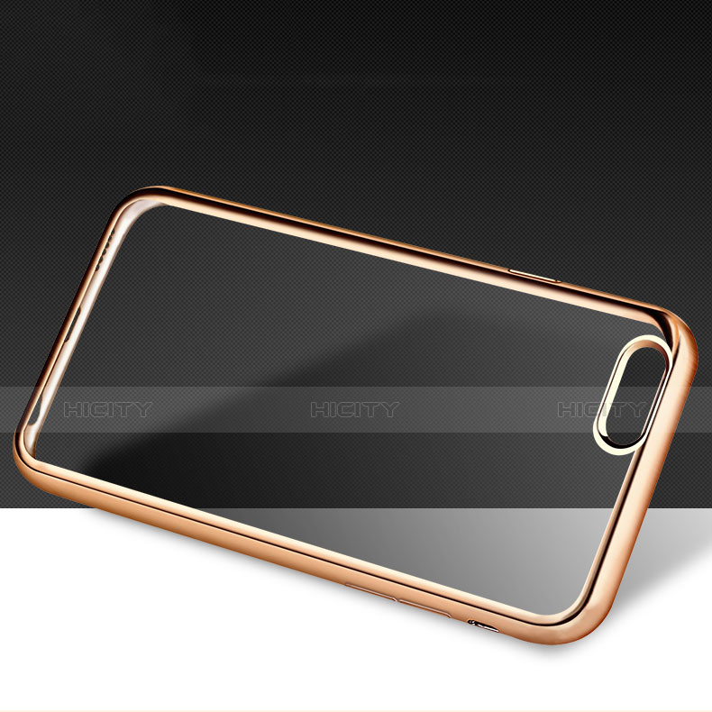 Silikon Schutzhülle Ultra Dünn Tasche Durchsichtig Transparent H06 für Apple iPhone 6 Gold