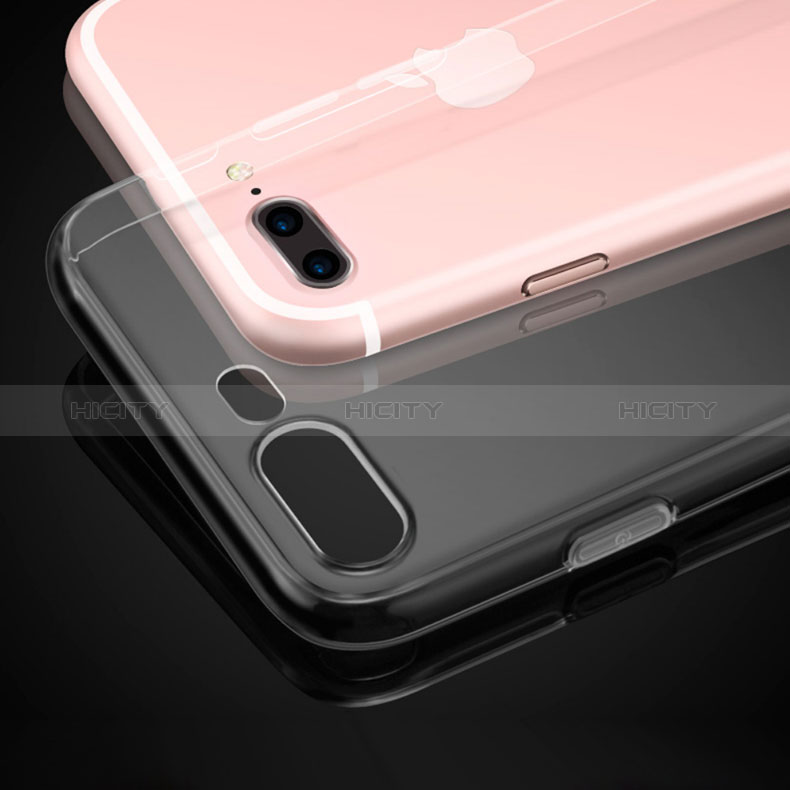 Silikon Schutzhülle Ultra Dünn Tasche Durchsichtig Transparent H06 für Apple iPhone 8 Plus Klar