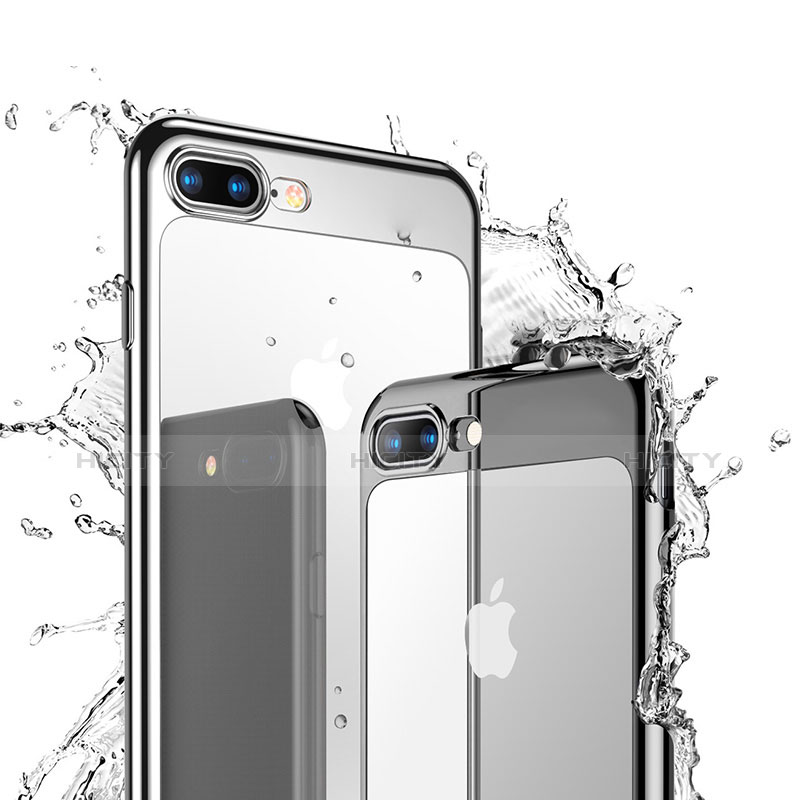 Silikon Schutzhülle Ultra Dünn Tasche Durchsichtig Transparent H07 für Apple iPhone 7 Plus Klar