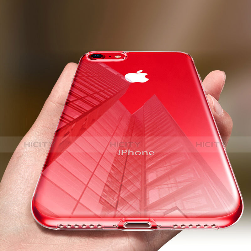 Silikon Schutzhülle Ultra Dünn Tasche Durchsichtig Transparent H09 für Apple iPhone 7 Klar