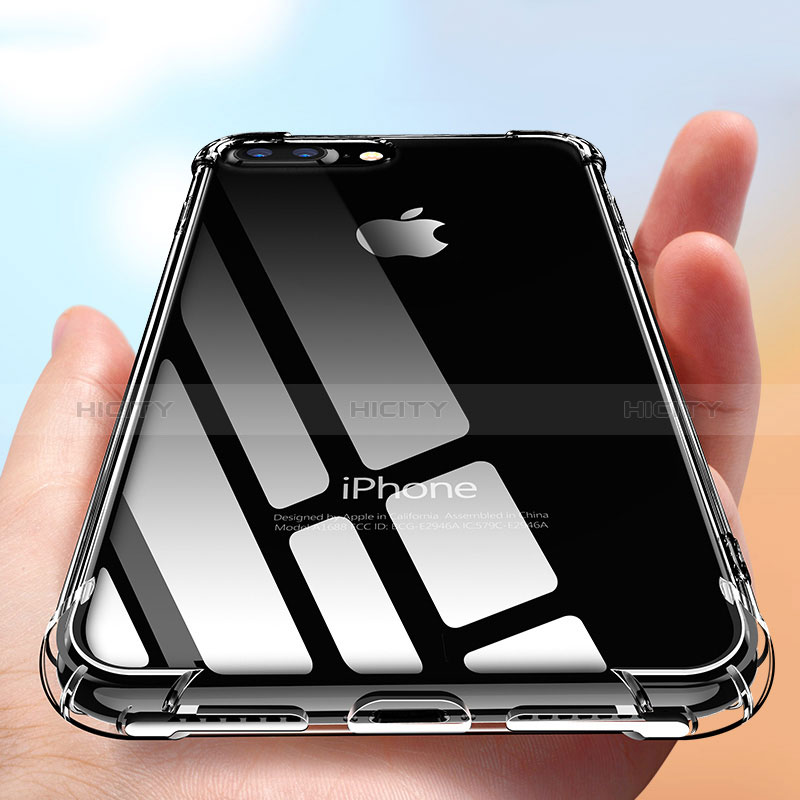 Silikon Schutzhülle Ultra Dünn Tasche Durchsichtig Transparent H09 für Apple iPhone 8 Plus Klar groß