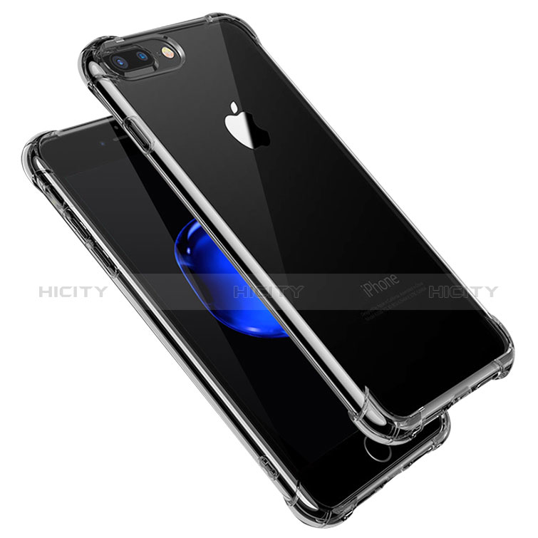 Silikon Schutzhülle Ultra Dünn Tasche Durchsichtig Transparent H14 für Apple iPhone 8 Plus Klar Plus