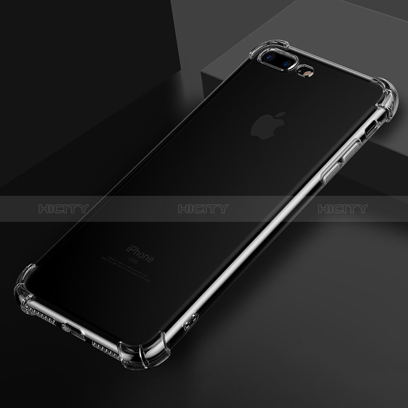 Silikon Schutzhülle Ultra Dünn Tasche Durchsichtig Transparent H14 für Apple iPhone 8 Plus Klar groß