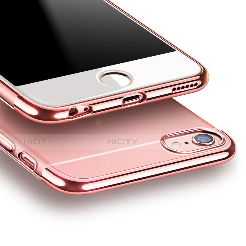 Silikon Schutzhülle Ultra Dünn Tasche Durchsichtig Transparent H15 für Apple iPhone 6 Rosa groß