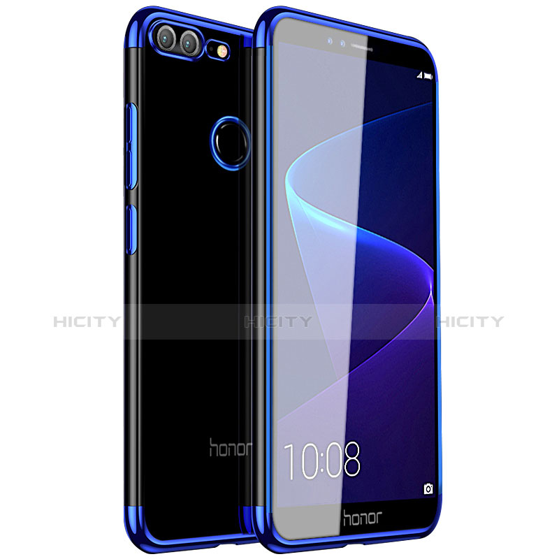 Silikon Schutzhülle Ultra Dünn Tasche Durchsichtig Transparent H16 für Huawei Honor 9 Lite Blau