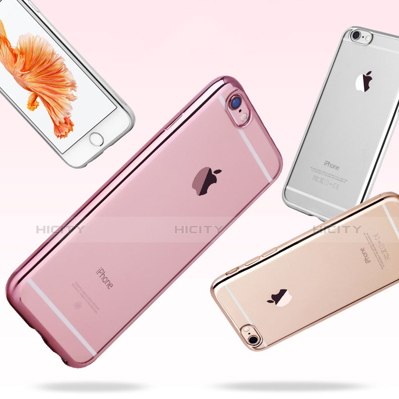 Silikon Schutzhülle Ultra Dünn Tasche Durchsichtig Transparent H17 für Apple iPhone 6