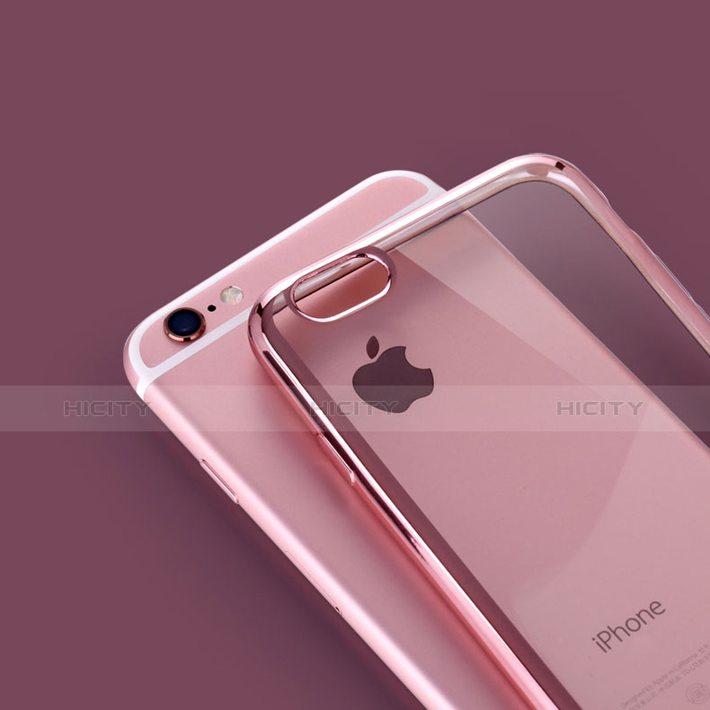 Silikon Schutzhülle Ultra Dünn Tasche Durchsichtig Transparent H17 für Apple iPhone 6