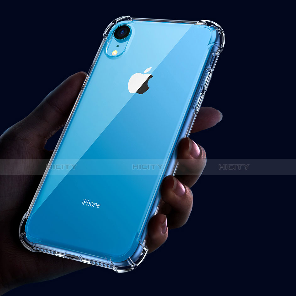 Silikon Schutzhülle Ultra Dünn Tasche Durchsichtig Transparent HC01 für Apple iPhone XR Klar groß