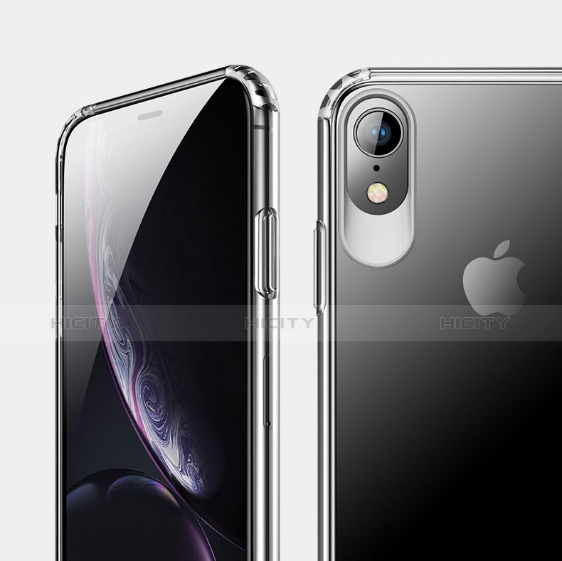 Silikon Schutzhülle Ultra Dünn Tasche Durchsichtig Transparent HC04 für Apple iPhone XR Klar groß