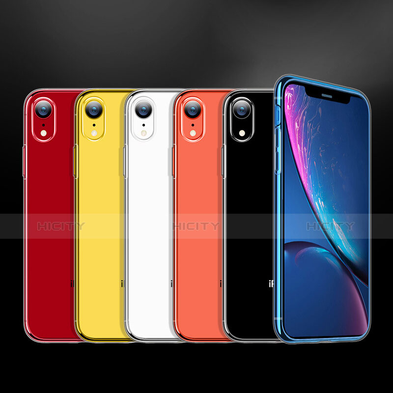 Silikon Schutzhülle Ultra Dünn Tasche Durchsichtig Transparent HC06 für Apple iPhone XR Klar Plus