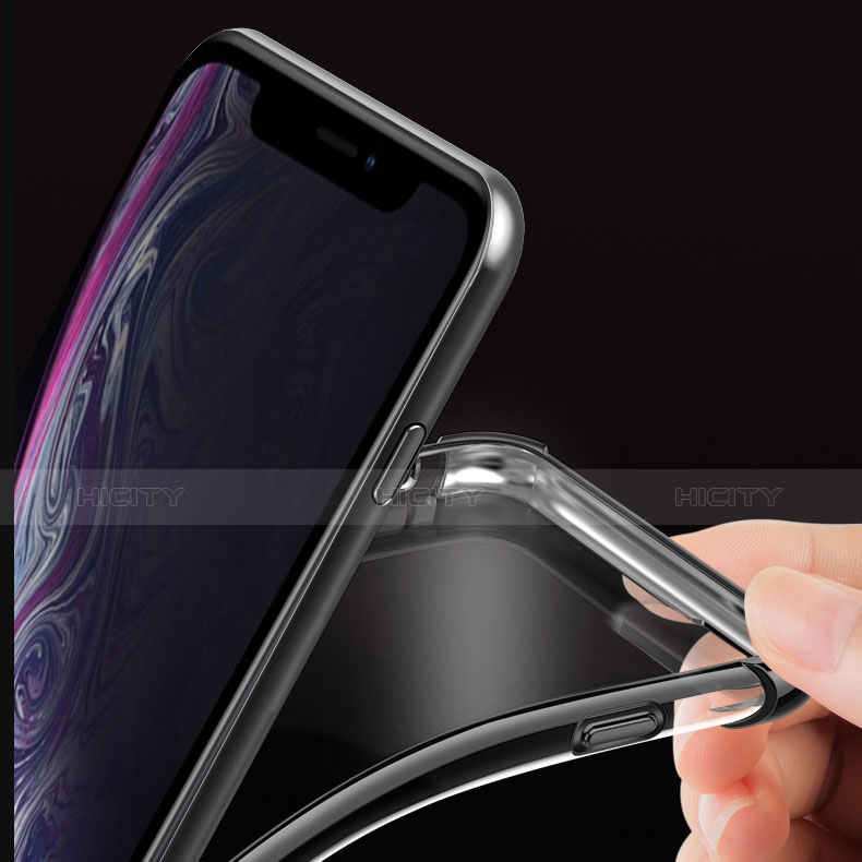 Silikon Schutzhülle Ultra Dünn Tasche Durchsichtig Transparent HC07 für Apple iPhone XR groß