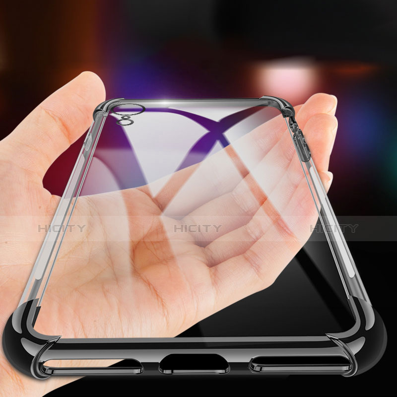 Silikon Schutzhülle Ultra Dünn Tasche Durchsichtig Transparent HC07 für Apple iPhone XR groß