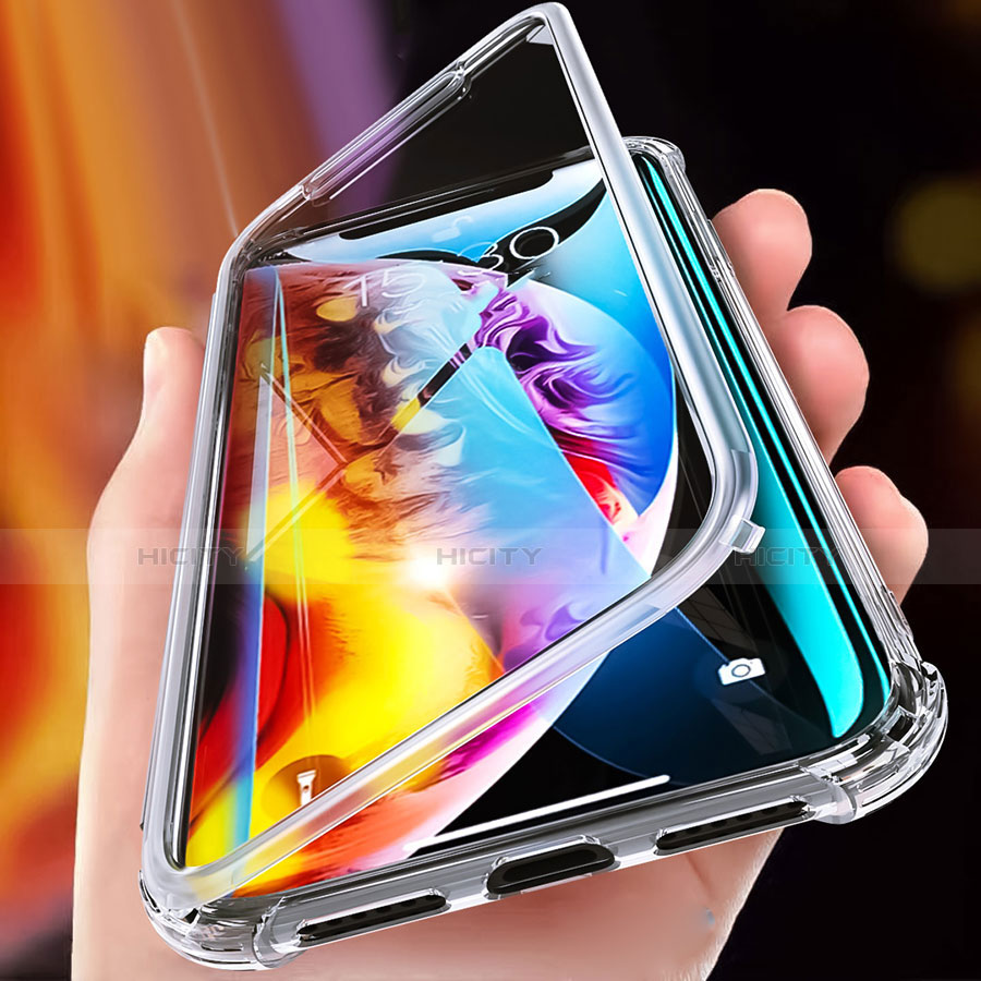 Silikon Schutzhülle Ultra Dünn Tasche Durchsichtig Transparent HC08 für Apple iPhone XR groß