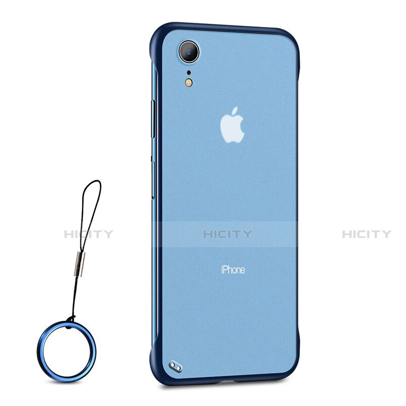 Silikon Schutzhülle Ultra Dünn Tasche Durchsichtig Transparent HT01 für Apple iPhone XR Blau