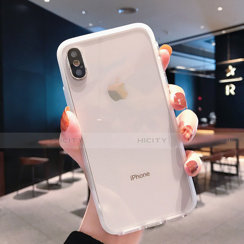 Silikon Schutzhülle Ultra Dünn Tasche Durchsichtig Transparent K01 für Apple iPhone X Klar