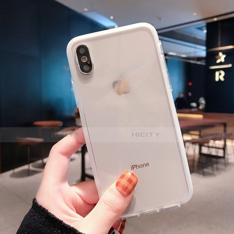 Silikon Schutzhülle Ultra Dünn Tasche Durchsichtig Transparent K01 für Apple iPhone X Klar