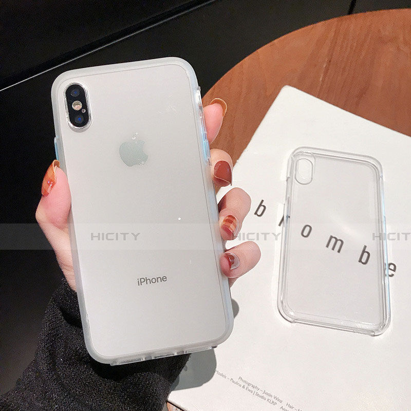 Silikon Schutzhülle Ultra Dünn Tasche Durchsichtig Transparent K01 für Apple iPhone X Klar