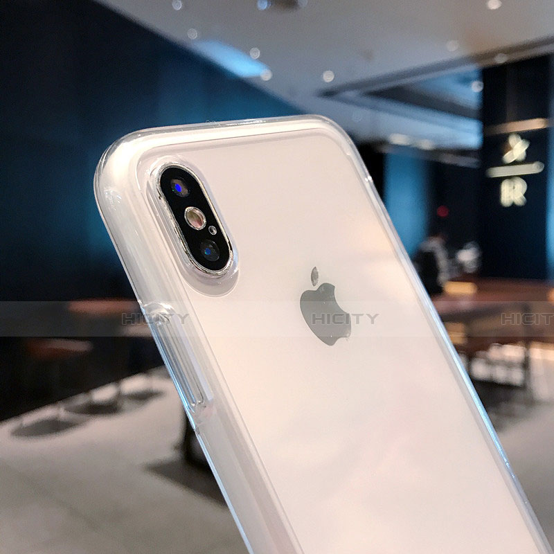 Silikon Schutzhülle Ultra Dünn Tasche Durchsichtig Transparent K01 für Apple iPhone X Klar