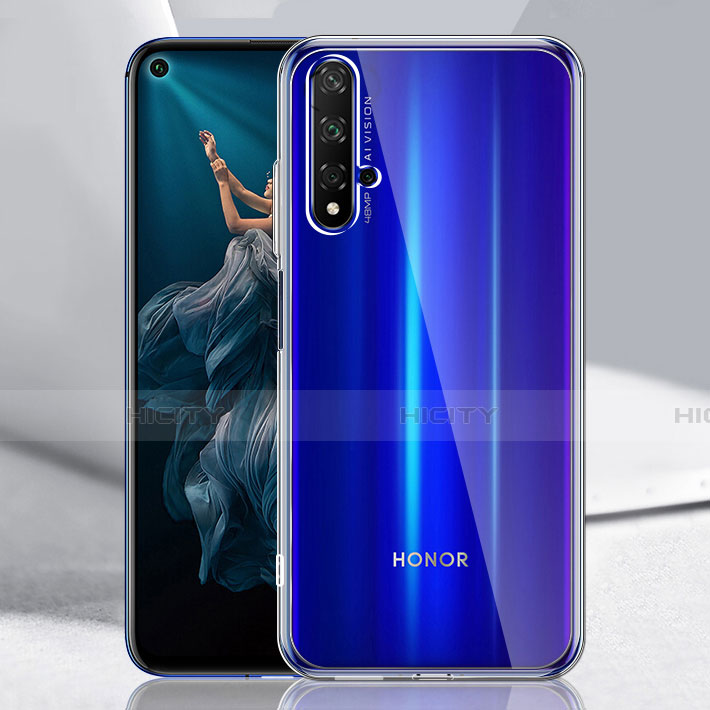 Silikon Schutzhülle Ultra Dünn Tasche Durchsichtig Transparent K01 für Huawei Honor 20 Klar