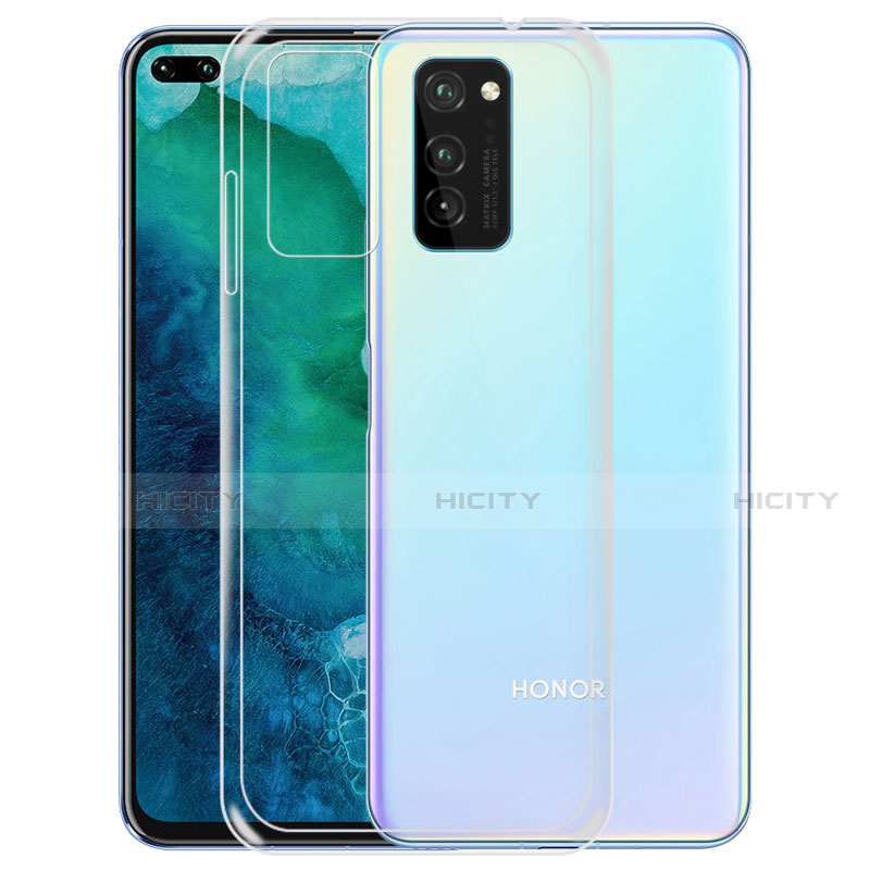 Silikon Schutzhülle Ultra Dünn Tasche Durchsichtig Transparent K01 für Huawei Honor V30 5G Klar