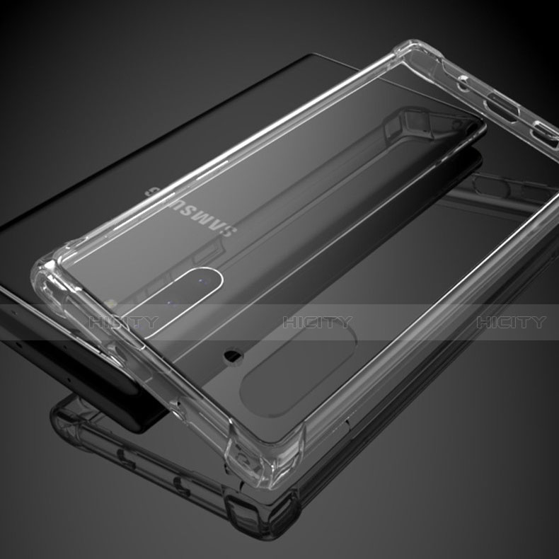 Silikon Schutzhülle Ultra Dünn Tasche Durchsichtig Transparent K01 für Samsung Galaxy Note 10 Klar