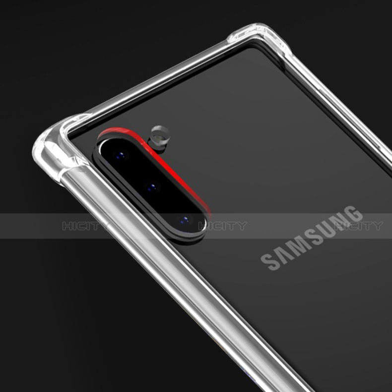 Silikon Schutzhülle Ultra Dünn Tasche Durchsichtig Transparent K01 für Samsung Galaxy Note 10 Klar