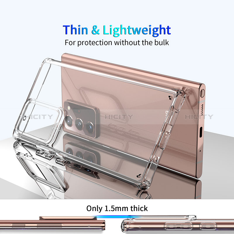 Silikon Schutzhülle Ultra Dünn Tasche Durchsichtig Transparent K01 für Samsung Galaxy Note 20 Ultra 5G Klar