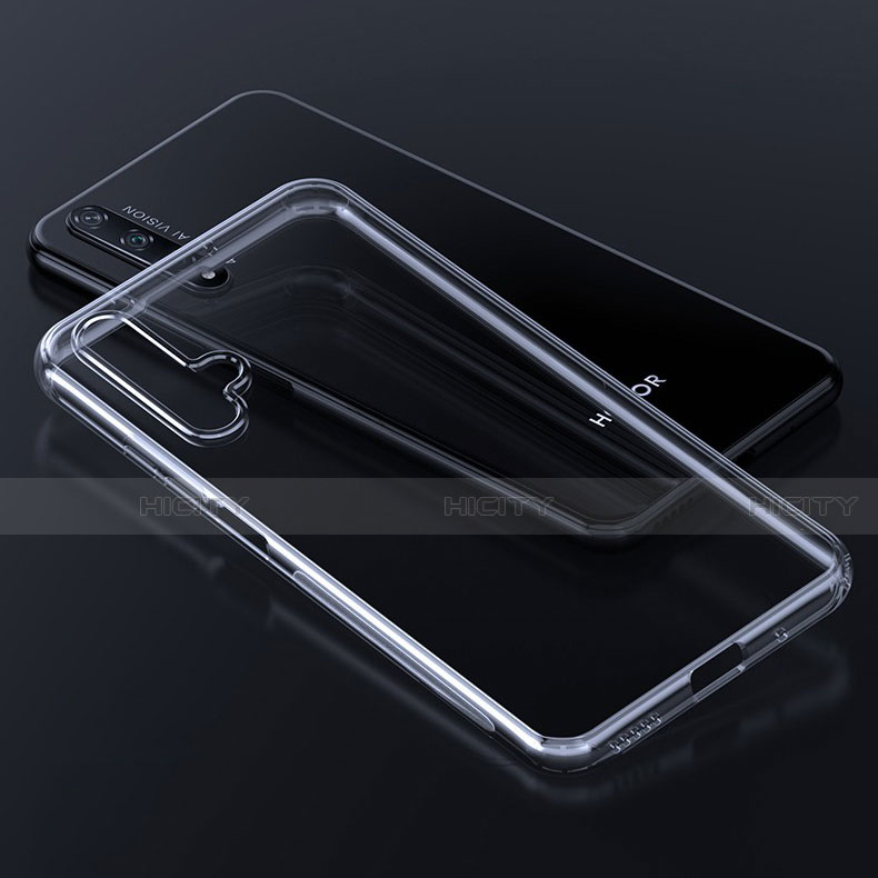 Silikon Schutzhülle Ultra Dünn Tasche Durchsichtig Transparent K02 für Huawei Honor 20 Klar