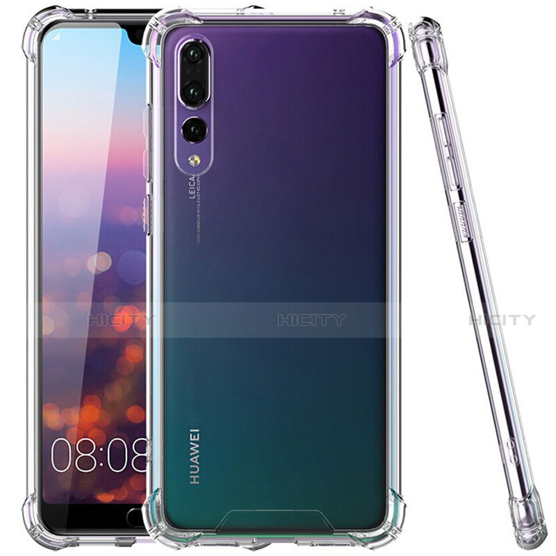 Silikon Schutzhülle Ultra Dünn Tasche Durchsichtig Transparent K02 für Huawei P20 Pro Klar