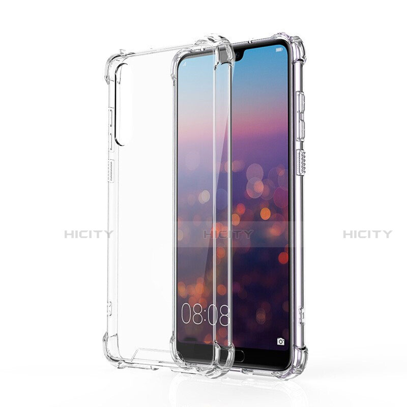 Silikon Schutzhülle Ultra Dünn Tasche Durchsichtig Transparent K02 für Huawei P20 Pro Klar