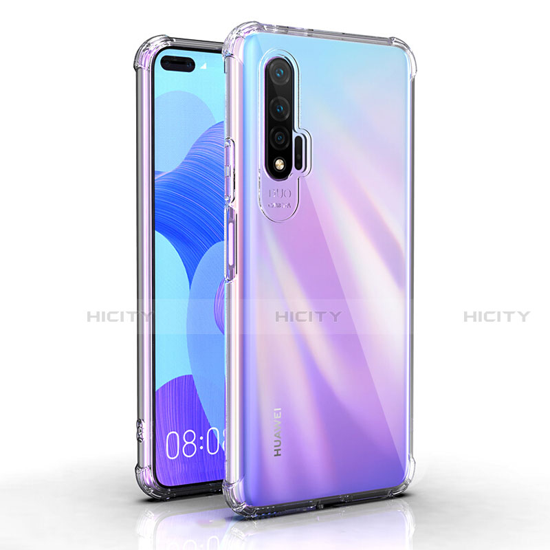 Silikon Schutzhülle Ultra Dünn Tasche Durchsichtig Transparent K03 für Huawei Nova 6 Klar