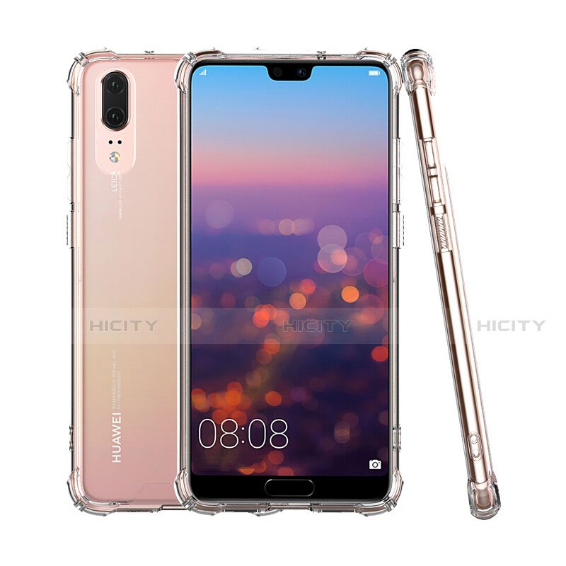 Silikon Schutzhülle Ultra Dünn Tasche Durchsichtig Transparent K03 für Huawei P20 Klar