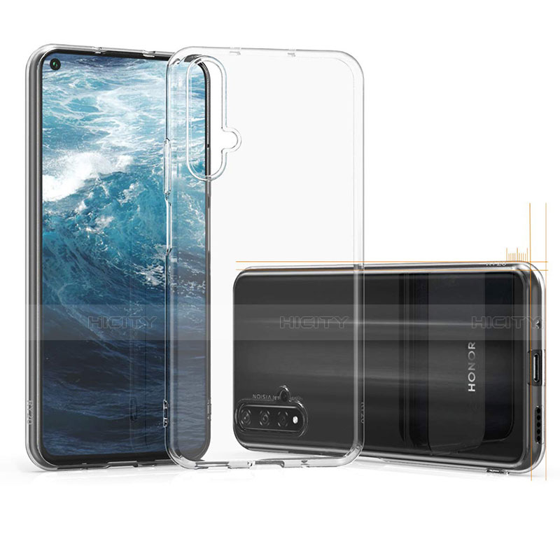 Silikon Schutzhülle Ultra Dünn Tasche Durchsichtig Transparent K04 für Huawei Honor 20S Klar