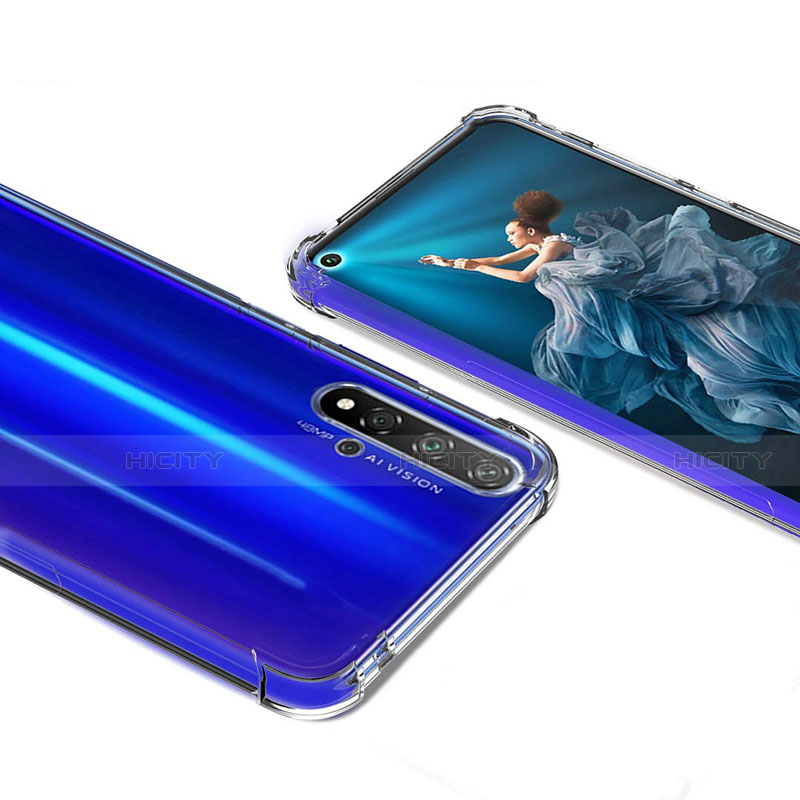 Silikon Schutzhülle Ultra Dünn Tasche Durchsichtig Transparent K05 für Huawei Honor 20S Klar groß