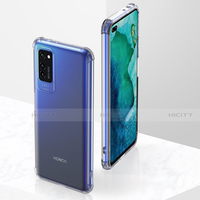 Silikon Schutzhülle Ultra Dünn Tasche Durchsichtig Transparent K05 für Huawei Honor V30 Pro 5G Klar groß