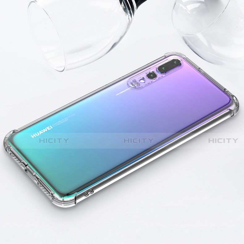 Silikon Schutzhülle Ultra Dünn Tasche Durchsichtig Transparent K05 für Huawei P20 Pro Klar