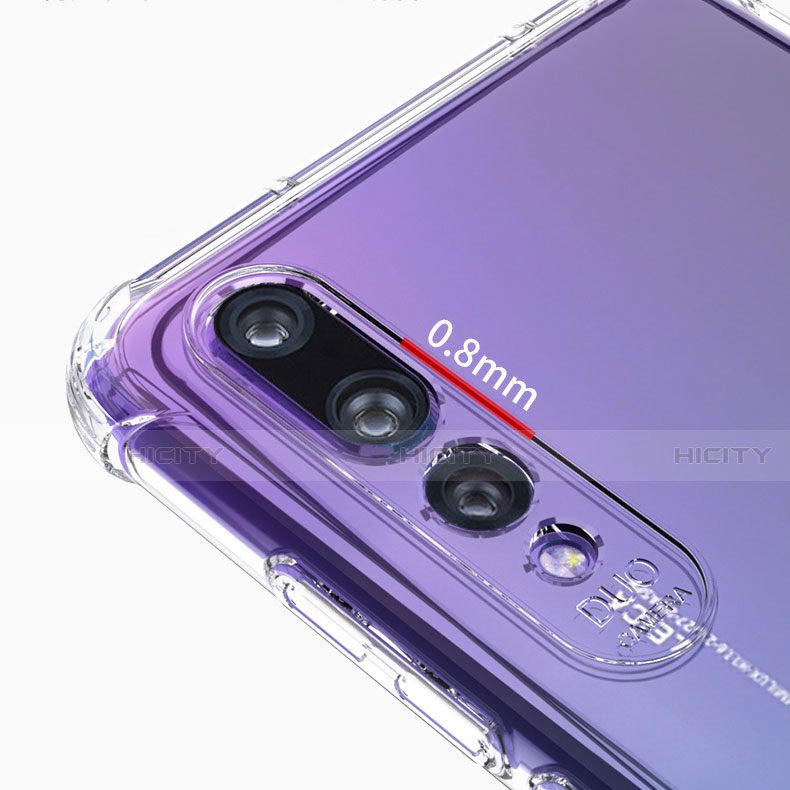 Silikon Schutzhülle Ultra Dünn Tasche Durchsichtig Transparent K05 für Huawei P20 Pro Klar