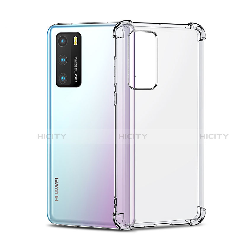 Silikon Schutzhülle Ultra Dünn Tasche Durchsichtig Transparent K05 für Huawei P40 Klar