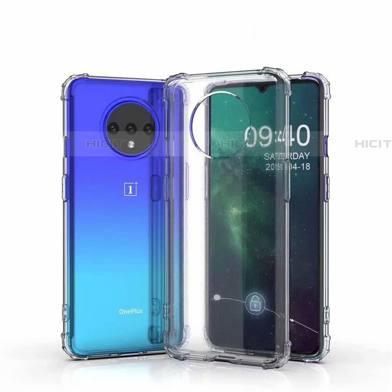 Silikon Schutzhülle Ultra Dünn Tasche Durchsichtig Transparent K05 für OnePlus 7T Klar