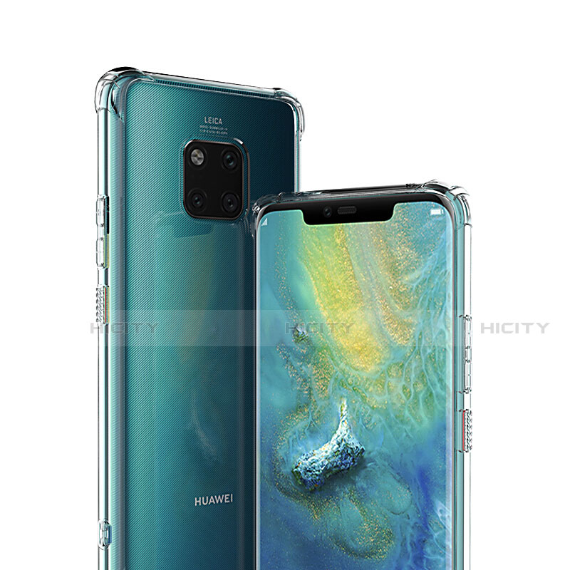 Silikon Schutzhülle Ultra Dünn Tasche Durchsichtig Transparent K07 für Huawei Mate 20 Pro Klar