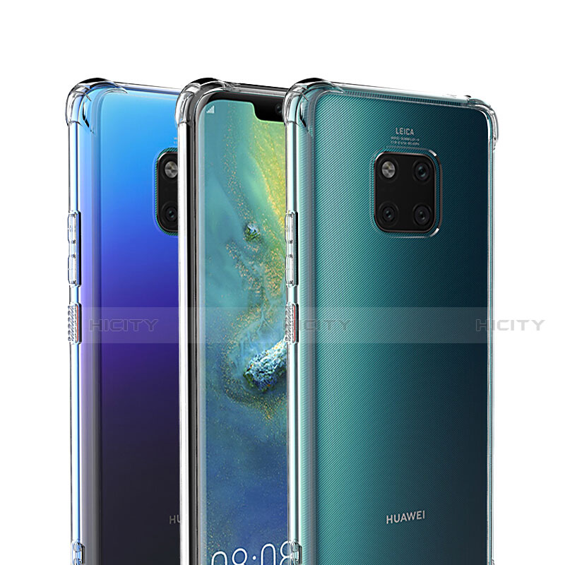 Silikon Schutzhülle Ultra Dünn Tasche Durchsichtig Transparent K07 für Huawei Mate 20 Pro Klar