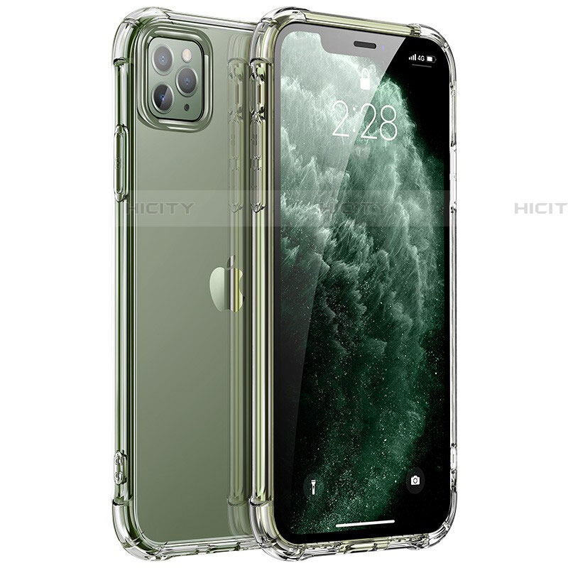 Silikon Schutzhülle Ultra Dünn Tasche Durchsichtig Transparent M01 für Apple iPhone 11 Pro Max Klar