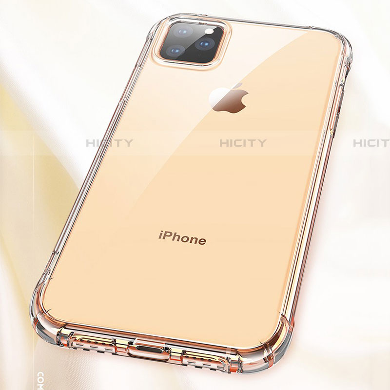 Silikon Schutzhülle Ultra Dünn Tasche Durchsichtig Transparent M01 für Apple iPhone 11 Pro Max Klar