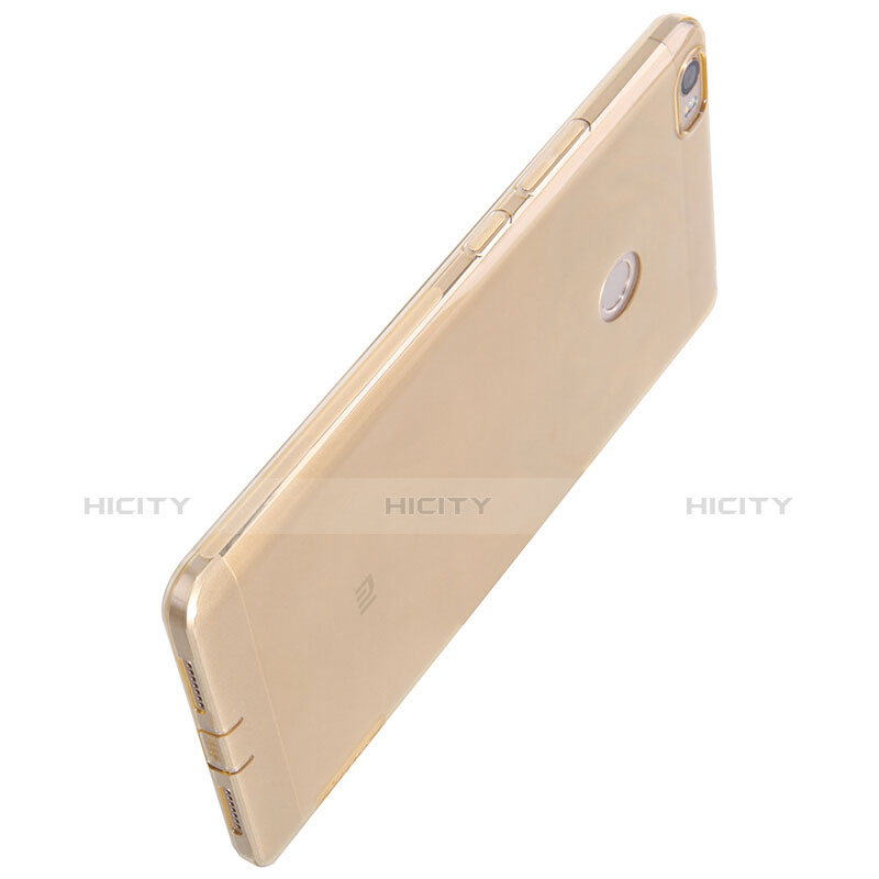 Silikon Schutzhülle Ultra Dünn Tasche Durchsichtig Transparent Q02 für Xiaomi Mi Max Gold