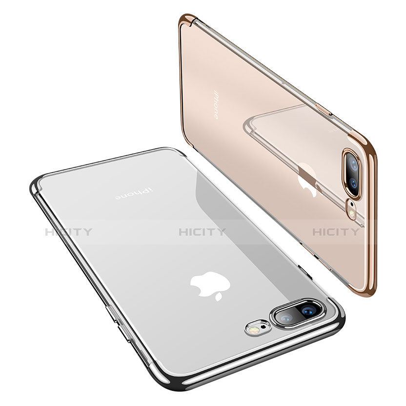 Silikon Schutzhülle Ultra Dünn Tasche Durchsichtig Transparent Q05 für Apple iPhone 7 Plus